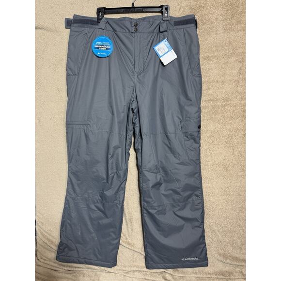 Columbia Snow Gun Pant Size XL Gray Waterproof Insulated Winter Ski - Picture 1 of 9
